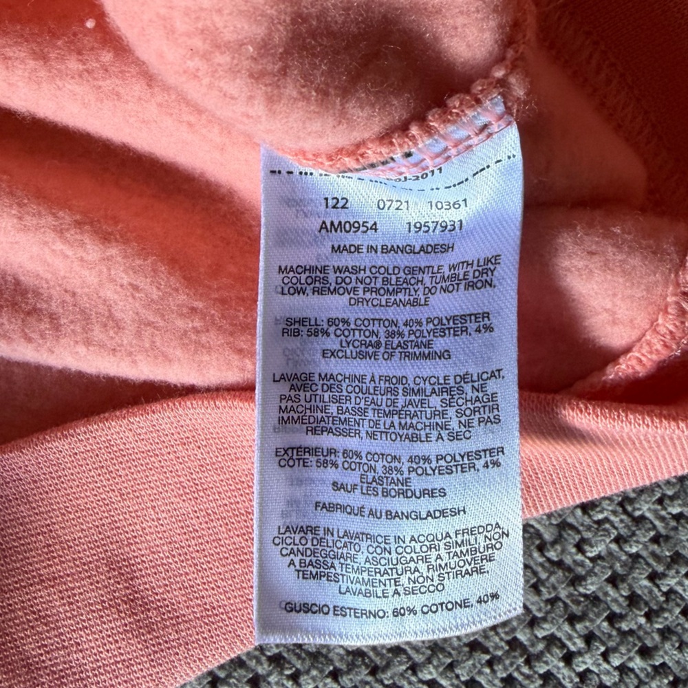 Columbia Mens Trek Crewneck Pullover Sweatshirt XL Coral Peach Outdoor Active - Picture 4 of 10